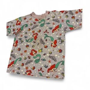 Vintage Disney Little Mermaid Ariel Flounder Sebastian Shirt Youth 6-8 AOP 90’s